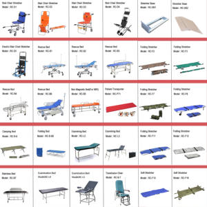 Fabricante directo Simple plegable de emergencia de dos ruedas y dos patas Hospital paciente plegable Camilla Carro con ruedas - Product Image 4