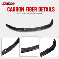 ZESON Lame de pare-chocs avant en fibre de carbone véritable style GTS V2 pour BMW M3 F80 M4 F82 F83 Coupé Berline 2014-2018