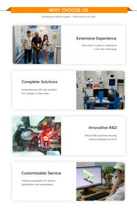 उच्च घनत्व 10w 15w 25w 25w 50w cob के नेतृत्व वाली चिप 1414 1919 फ्लिप चिप तकनीक का नेतृत्व कर रही है। - Product Image 5