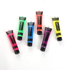 Pintura fluorescente brillante para el cuerpo, pintura de <span class=keywords><strong>cara</strong></span> de neón Uv para fiesta de Halloween, gran oferta - Product Image 2
