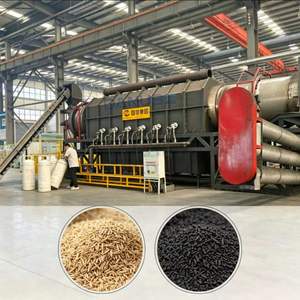 Horno de Carbonización Rotatorio de Alta Capacidad, Equipo de Procesamiento Continuo de Biomasa para la Producción de Carbón - Product Image 1