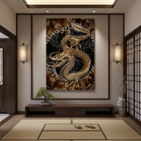 Peintures d'animaux personnalisées faites à la main, impression numérique, toile encadrée, décoration murale personnalisée pour la maison, imperméable, respectueuse de l'environnement