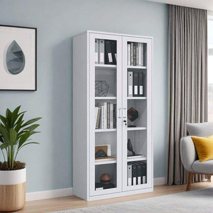 <span class=keywords><strong>Scaffali</strong></span> per <span class=keywords><strong>Ufficio</strong></span> dal Design Moderno Regolabili, Armadio Archivio in Acciaio a Prezzo Conveniente con Vetro e Lamiera Laminata a Freddo - Product Image 1