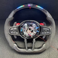 Volant sport en fibre de carbone personnalisé avec fonction de chauffage pour BMW style LCI M3 G80 M4 G82 M5 F90 M8 X3m X4m X5m X6m G30 G20 G05