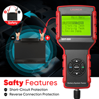 Tester di batteria per auto BST-500 per lancio 6V/12V/24V/24V Test del sistema di ricarica 100-2000 strumento diagnostico CCA