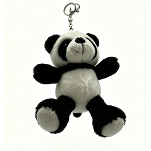 Porte-clés personnalisé en peluche panda, mini-breloque panda en peluche, porte-clés panda noir et blanc, breloque de sac panda mignon en peluche - Product Image 5