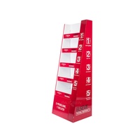 Étagères de présentation pliables en carton écologique avec logo personnalisé pour les produits alimentaires, les collations, les sachets et les bouteilles en vente au détail