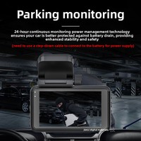 Caméra de tableau de bord de voiture WiFi 4K avec écran de 3,0 pouces 170° °   Caméra de recul et de vision avant à double objectif grand angle avec vision nocturne et moniteur de stationnement
