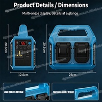 Convertisseur de courant à onde sinusoïdale pure 4 ports 600W pour batterie Makita 18V, DC 18V vers AC 110V/220V, convertisseur de batterie portable pour le camping