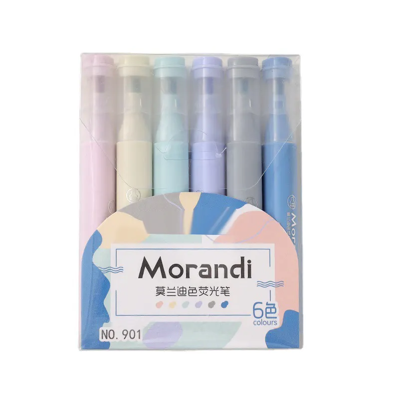 Groothandel Grote Capaciteit Retro-Gekleurde Morandi Kleur Pastel Markeerstift Voor Studenten Om Merk Markeerstift