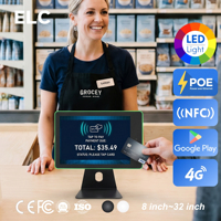 Tableta Android 11 de 10.1 Pulgadas con PoE y Luz LED RGB Lateral para Minoristas, SoftPOS, Señalización Interactiva, SDK Incluido para Personalización de Marca