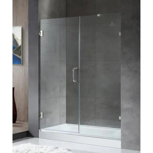 Cabina <span class=keywords><strong>de</strong></span> ducha sin marco superior <span class=keywords><strong>de</strong></span> aluminio tipo pared a pared bisagra <span class=keywords><strong>de</strong></span> cabina <span class=keywords><strong>de</strong></span> ducha o pivote abierto - Product Image 2