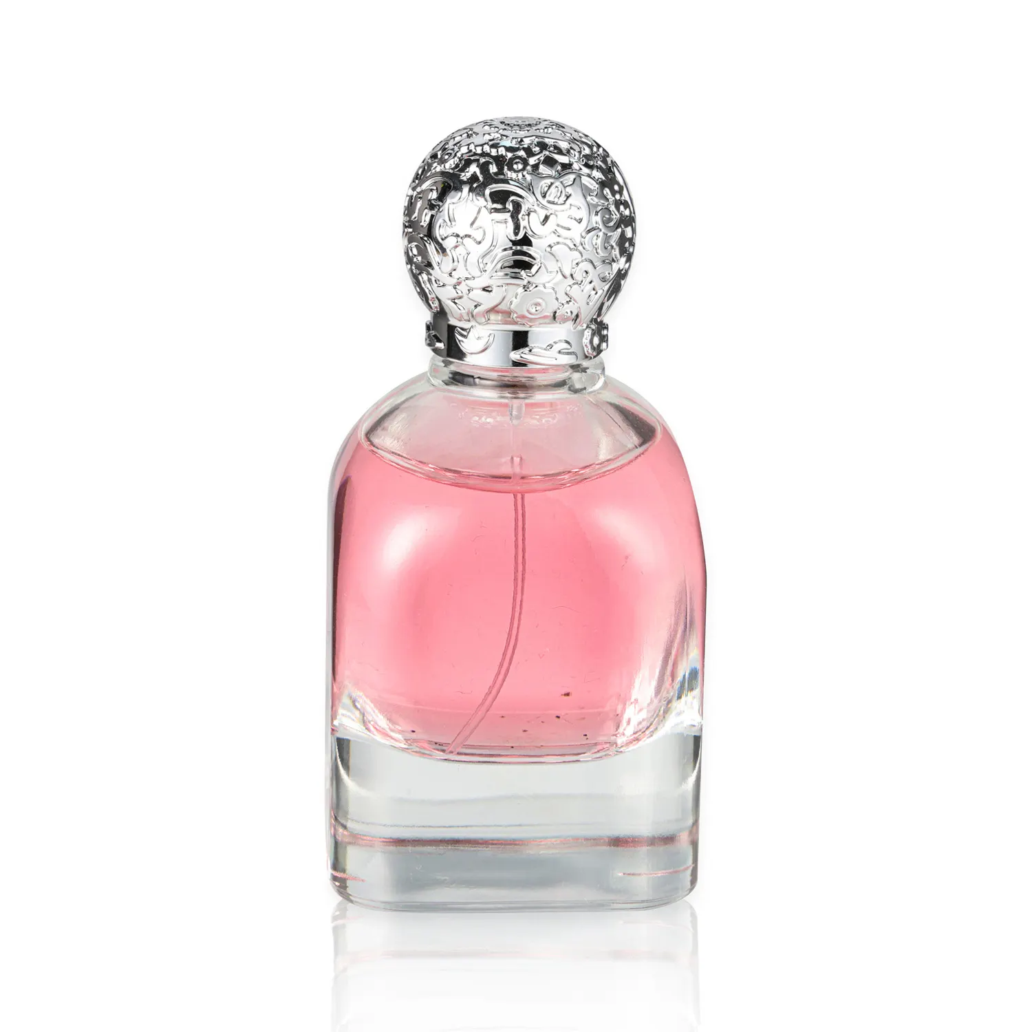 Nouveau gros cylindre rond vide 30ml 50ml 100ml bouteille de parfum de luxe en verre avec boîte à couvercles