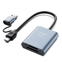 Lecteur de carte CFexpress Type-A + SD3.0 pour appareil photo reflex numérique, interface externe Type-C3.1, alliage d'aluminium, 10 Gbit/s