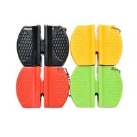 Mini aiguiseur de couteaux portable de poche, outil d'affûtage compact pour la maison, la cuisine, le camping et les activités de plein air