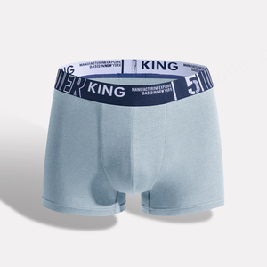 Calzoncillos bóxer de algodón transpirable para hombre con logotipo personalizado de fabricante OEM - Product Image 2