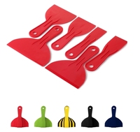 Couteau à mastic, paquet de 6, grattoir à peinture en plastique, grattoir en plastique, couteau à mastic en plastique, ensemble de couteaux à mastic