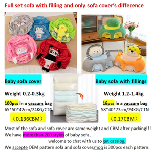 Canapé-<span class=keywords><strong>lit</strong></span> en peluche pour bébé, sans rembourrage, pour enfants, fauteuil de sécurité pour bébé, idéal pour le shopping en ligne - Product Image 6