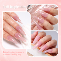 IMTITI 10ml Nude Sirop Gel Non Toxique Gelée Transparent Naturel Gel Couleur Semi Permanent UV Gel Vernis Ongles Fournitures