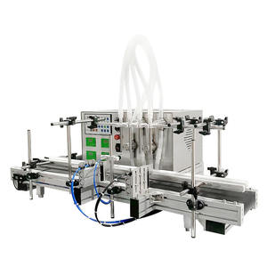 เครื่องบรรจุของเหลวแบบแม่เหล็กตั้งโต๊ะขนาดเล็ก 4 หัว สำหรับขวดสบู่เหลว กึ่งอัตโนมัติ ความแม่นยำสูง 220 โวลต์ - Product Image 2