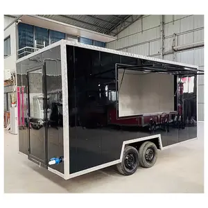 调优惠价格食品拖车方便移动食品拖车便宜移动快餐拖车带CE