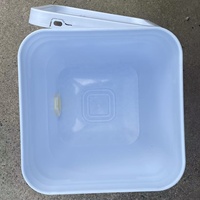 Seau de décantation carré en plastique de qualité alimentaire avec robinet à miel, réservoir à miel d'apiculture avec couvercle