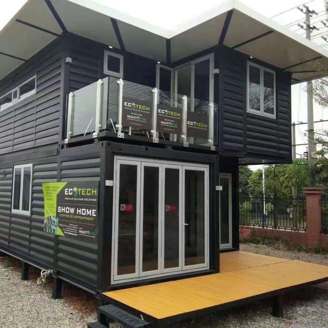 Rumah Kios Rumah Prefab Tiongkok Mobile Kecil Struktur Baja Kantor Rumah Pabrik Kontainer Rumah Mewah Prefabrikasi