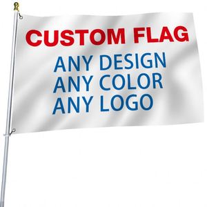 Drapeaux publicitaires d'extérieur du fabricant, bannières 90*150cm, double face, drapeau personnalisé - Product Image 6