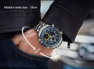 Custom Your Own Logo <span class=keywords><strong>Naviforce</strong></span> <span class=keywords><strong>9182</strong></span> Hombres Relojes de pulsera con azul para la moda Relojes de cuarzo digitales Hombres a prueba de agua - Product Image 5