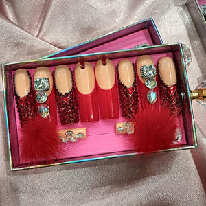 Vente flash : Ongles <span class=keywords><strong>press</strong></span>és en gros, 100% faits à la main, ongles en acrylique, prix d'usine, vente en gros, style personnalisé - Product Image 5