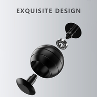 Toupie de bureau anti-stress en alliage de zinc personnalisée, double usage, gyroscope à doigts, boule rotative, jouet sensoriel pour TDAH