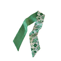 Mini Foulard Vert Multi-usage, Élégant et Tendance, pour Cheveux et Poignets, Idéal Printemps-Été