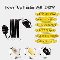 Cable USB C a USB C de 240W con Carga Rápida PD, Cable de Silicona para Laptop y Teléfono, Venta al Por Mayor