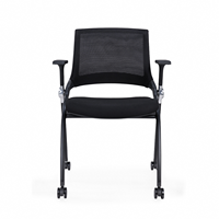 Chaise de formation empilable avec tablette d'écriture, fabrication OEM/ODM, chaise de conférence en maille durable pour la formation et les séminaires d'entreprise