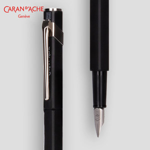 Stylo à <span class=keywords><strong>encre</strong></span> <span class=keywords><strong>CARAN</strong></span> DACHE 849 - Corps métallique élégant de style vintage haut de gamme avec pointe en acier inoxydable - Cadeau pour les affaires et le bureau - Product Image 5