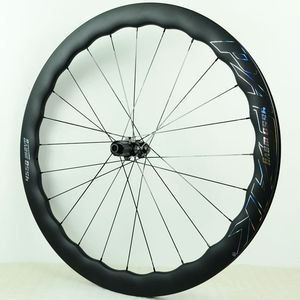 Jeu de roues de <span class=keywords><strong>vélo</strong></span> de <span class=keywords><strong>route</strong></span> et de gravier 700C à double frein à disque, en fibre de carbone, avec jante ondulée, roue libre DT à cliquet planétaire 54T, tirage droit, bande plate - Product Image 6