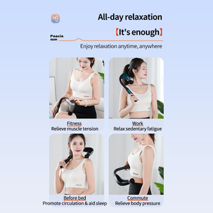 Pistola de Masaje Vibratoria de Cuatro Cabezales para Tejido Profundo, Nueva de 2025, para Recuperación Deportiva y Terapia del Dolor - Product Image 4