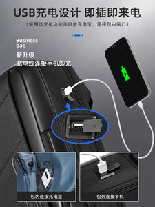 Zaino da uomo d'affari per viaggi d'affari di grande capacità zaino per computer da 15.6 pollici - Product Image 3