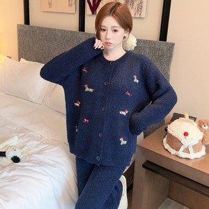<span class=keywords><strong>Pigiama</strong></span> Cardigan con Collo a O da <span class=keywords><strong>Donna</strong></span>, Vita Elastica, in <span class=keywords><strong>Velluto</strong></span>, Invernale, Spesso, con Cartoni Animati, Traspirante, Lunghezza Intera, Dolce - Product Image 3