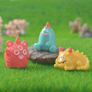 Ingrosso, piccolo mostro con un corno carino, Micro-paesaggio, ornamenti da giardinaggio vari modelli personalizzati in resina, <span class=keywords><strong>piccoli</strong></span> accessori - Product Image 3