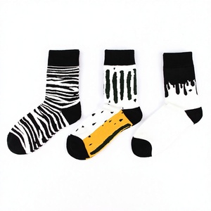 <b>Men's</b> Animal Print Ankle <b>Socks</b> Cotton Spandex Breathable Knitted Summer Daily Wear Black White <b>Yellow</b> Patterned <b>Socks</b> - Product Image 1