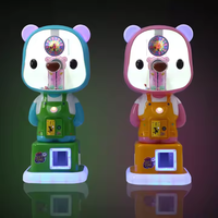 Distributeur automatique commercial de cadeaux de jeu de bonbons d'ours mignon de parc d'enfants distributeur automatique à jetons pour des enfants