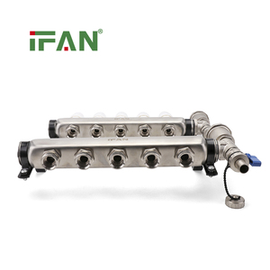 Materiales de Plomería IFAN, Sistema de Calefacción por Suelo Radiante, Tubería <span class=keywords><strong>Multicapa</strong></span> Pexalpex, <span class=keywords><strong>Colector</strong></span> de Latón con Control Manual por Compartimentos - Product Image 1