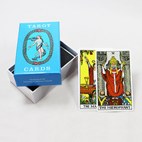 78 cartes de tarot personnalisées, classiques, Waite, avec papier écologique et boîte en carton recyclable, design personnalisable pour usage familial
