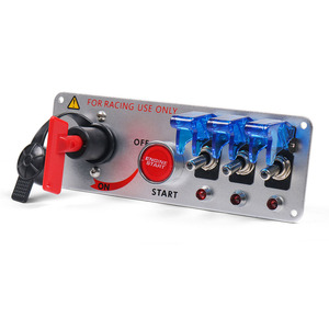 Interruptor de Encendido LED de Carreras de 12V, Panel Combinado de Arranque con un Solo Botón, Interruptor de Corte de Energía para Modificación de Automóviles, Nuevo Estado, ABS - Product Image 2