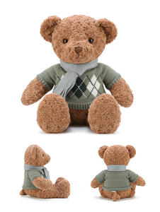 wholesale plush customized light brown giant teddy bear with t