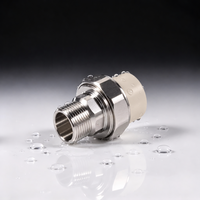 Raccord de tuyauterie à fusion thermique PPR vers acier inoxydable, adaptateur fileté mâle pour alimentation en eau chaude et froide