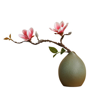 Vaso da scrivania per ufficio, per <span class=keywords><strong>fiori</strong></span> artificiali, idroponici, decorazione minimalista, per piante verdi da tavolo e casa, di alta gamma, a bocca stretta - Product Image 5