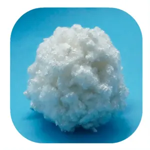 quilt raw materials virgin siliconized polyester fiber hcs 7d*32mm