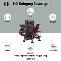 Machine à flexions de cuisses avec pile de poids sélectionnable, dossier réglable, rouleaux de cuisses, support assis, en acier, pour centre de fitness